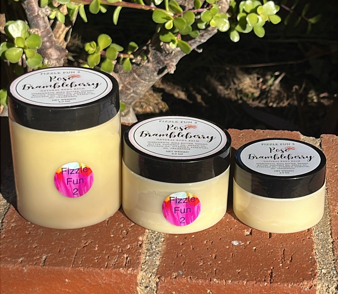 Set of 3 Rose/Brambleberry Body Balms