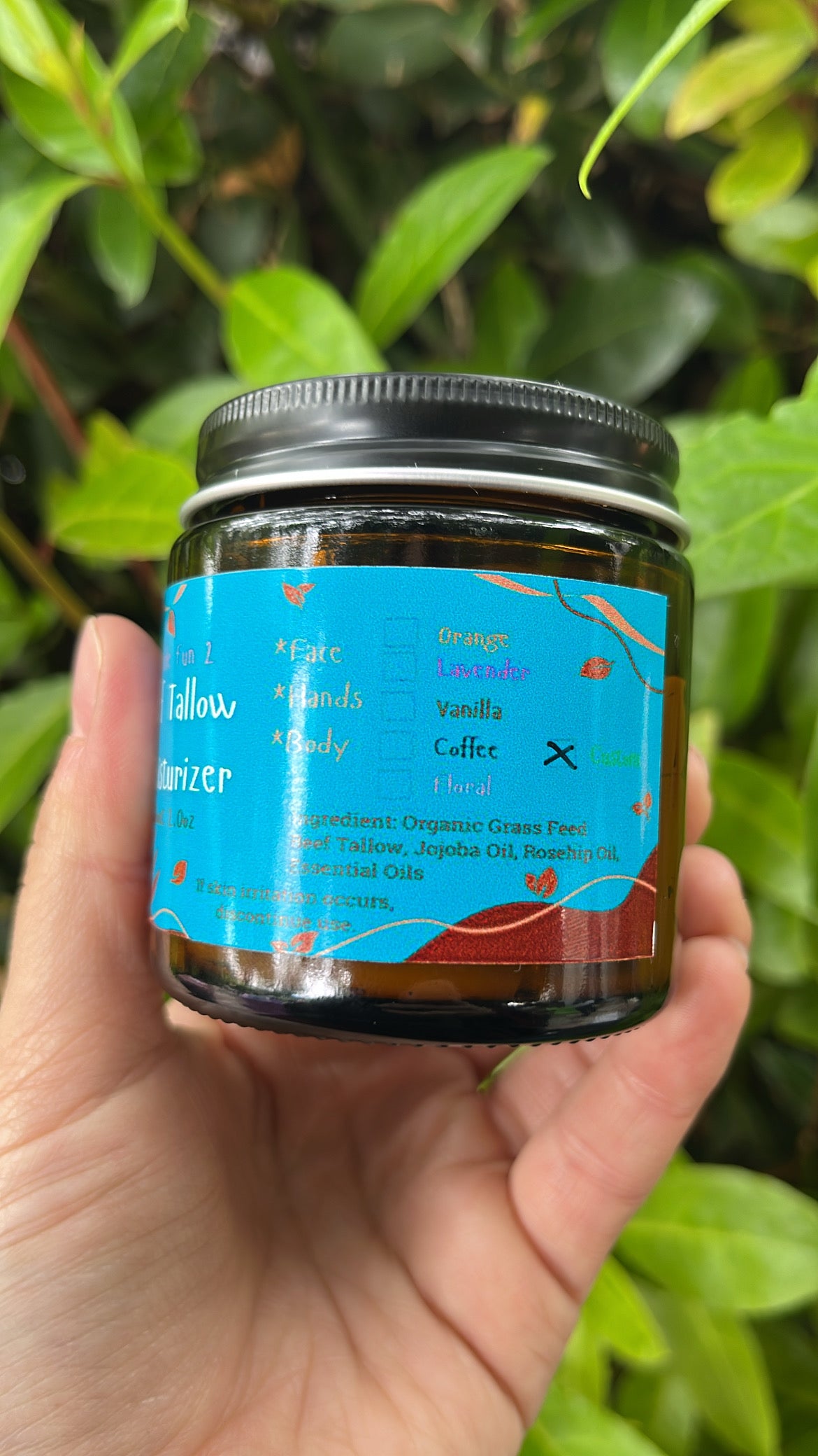 Unscented Beef Tallow Moisturizer 2oz