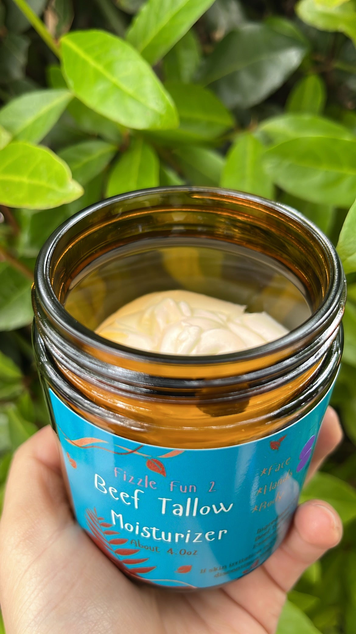 Beef Tallow Moisturizer Lavender Vanilla 4oz
