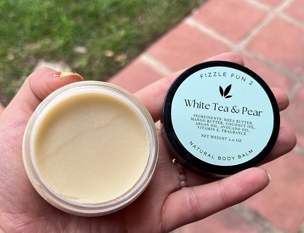 2 oz White Tea & Pear Shea Coconut Body Balm