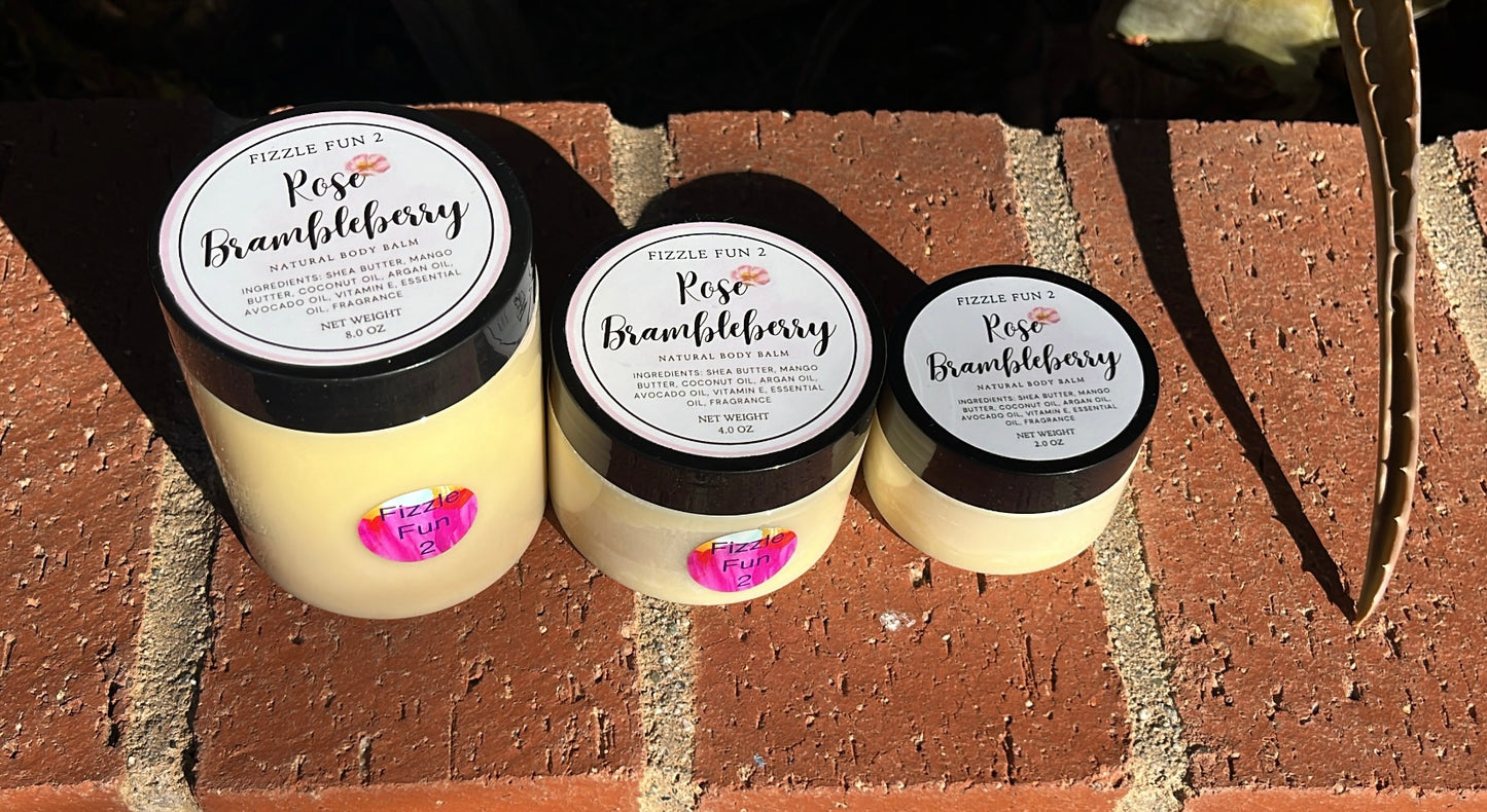 Set of 3 Rose/Brambleberry Body Balms