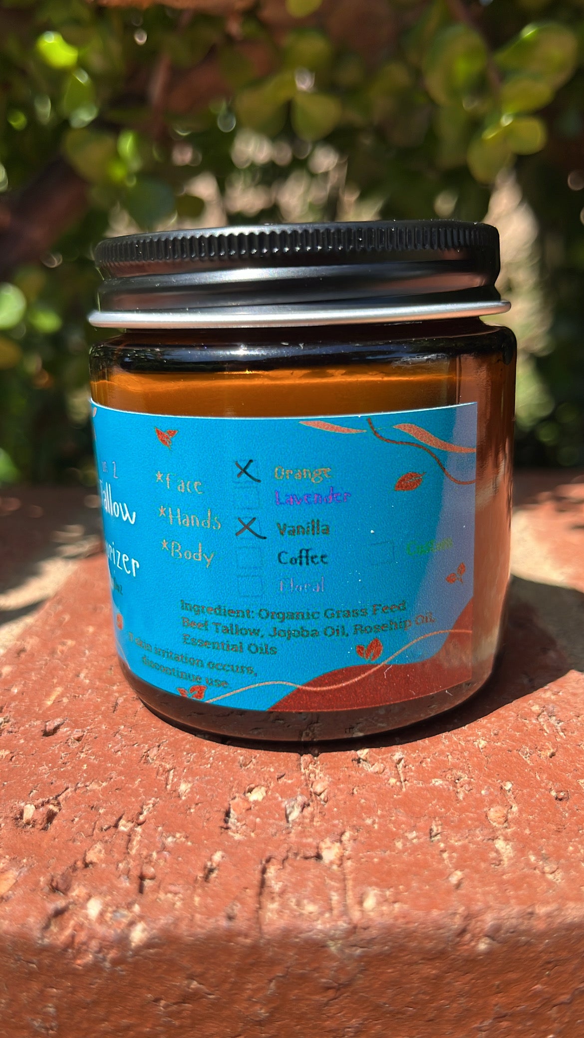 Beef Tallow Moisturizer Orange Vanilla 2oz