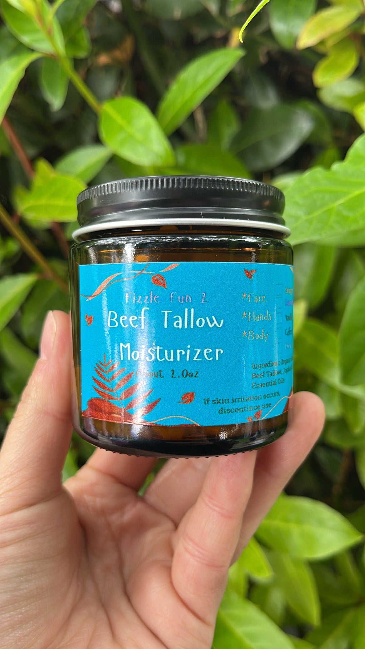 Unscented Beef Tallow Moisturizer 2oz