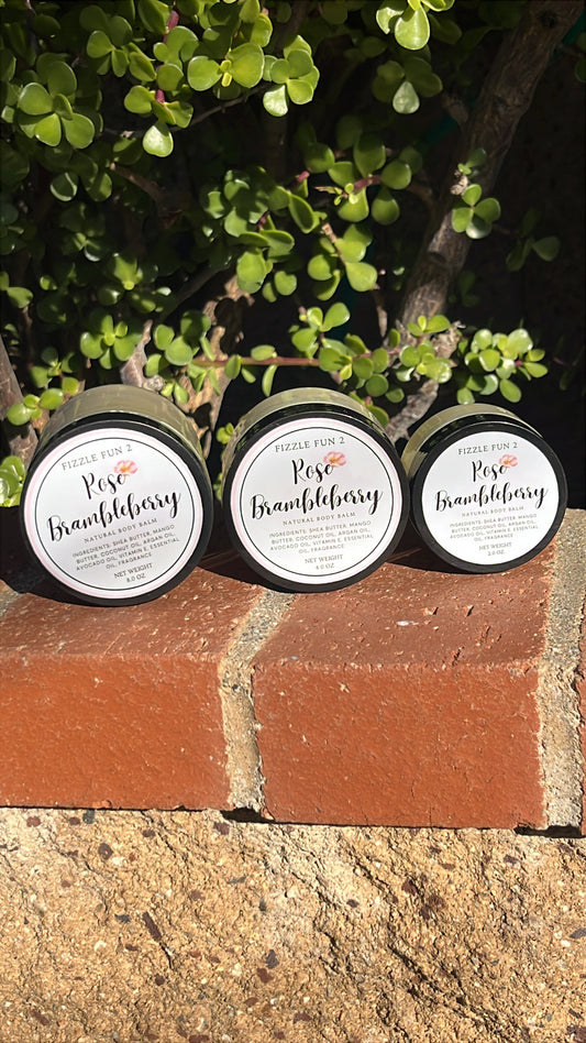 Set of 3 Rose/Brambleberry Body Balms