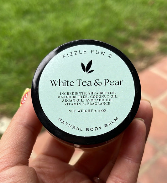 2 oz White Tea & Pear Shea Coconut Body Balm