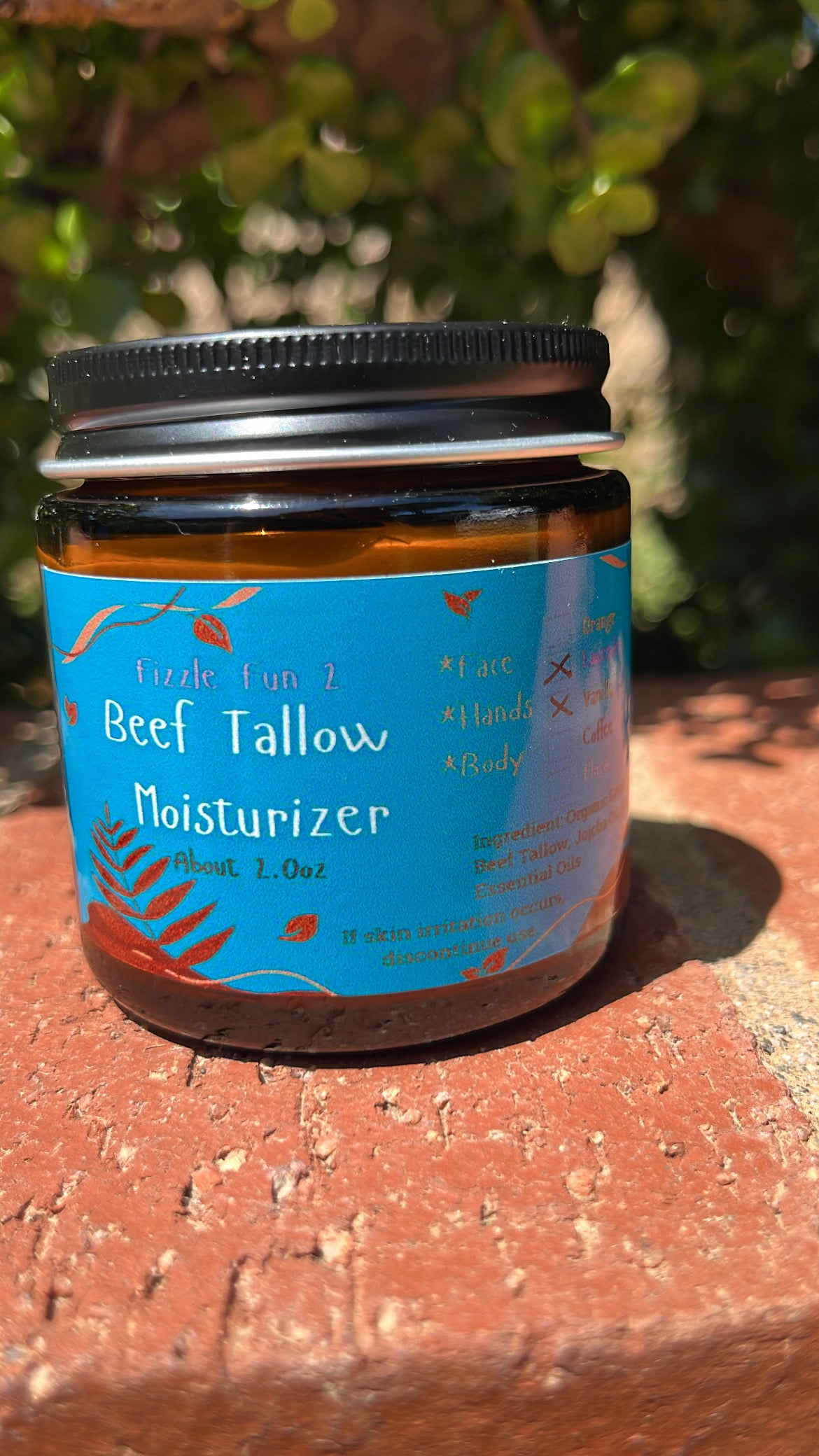 *Unavailable due to heat* Beef Tallow Moisturizer Lavender Vanilla 2oz